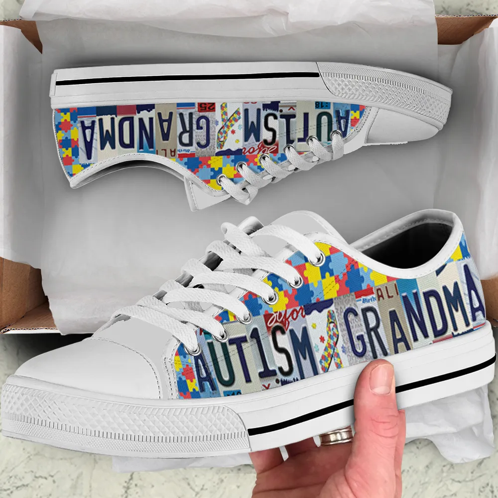 Autism Grandma Low Top Shoes